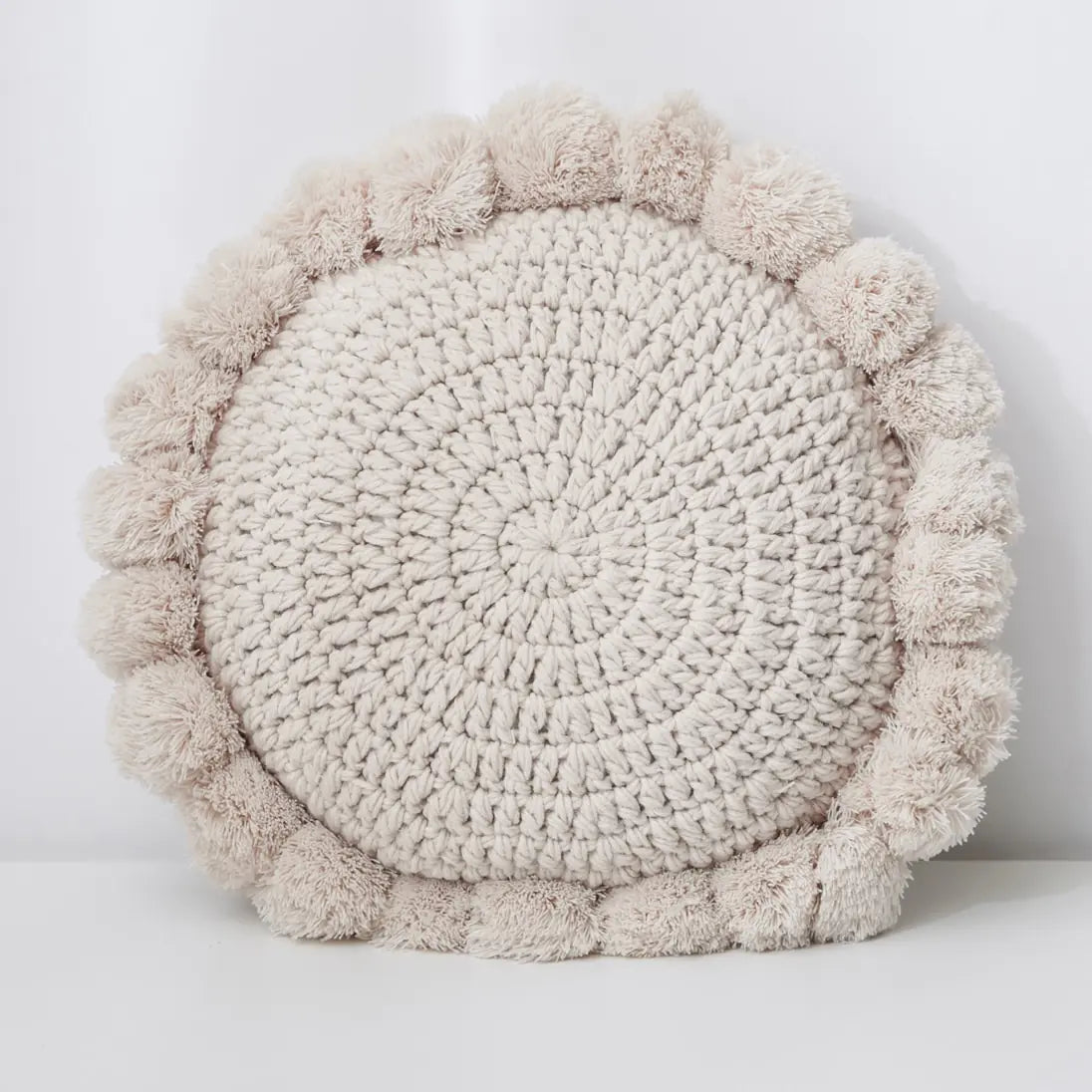 Pompon Seat Back Cushion